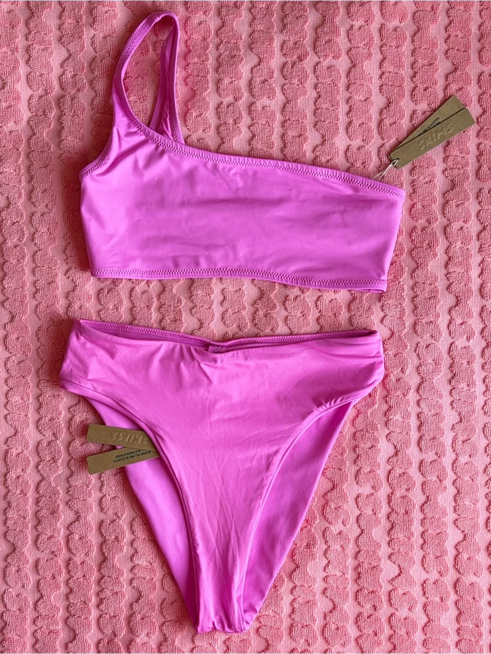 💗 SKIMS Recycled Swim Bikini Set | Neon Orchid | S | NWT 🏷️